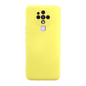 Tecno Camon 16 Kılıf Nano içi Kadife Silikon - Sarı