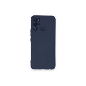 Tecno Pova Neo Kılıf Nano içi Kadife Silikon - Lacivert