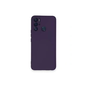 Tecno Pova Neo Kılıf Nano içi Kadife Silikon - Mor