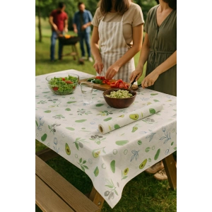Tek Kullanımlık Kağıtlı Masa Örtüsü-Avokado -Kullan At Masa Örtüsü-24 Metre-16 Yaprak 100x150 Cm