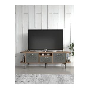 Tv Sehpası Mira Atlantik 5031 Gümüş 160 Cm 35 Cm 50 Cm
