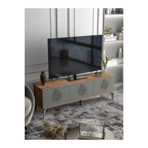Tv Sehpası Tv Ünitesi Saraylı Atlantik Çam - Antrasit 5061