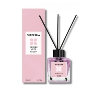 Viaderma Kare Şişe Bubblegum Esansı Bambu Çubuklu Oda Kokusu 100 ml