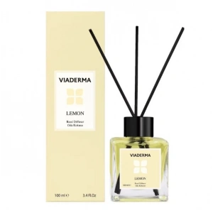 Viaderma Kare Şişe Limon Esansı Bambu Çubuklu Oda Kokusu 100 ml