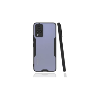Vivo V21 Kılıf Platin Silikon - Siyah