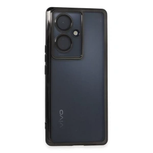 Vivo V29 Lite Kılıf Lensli Silikon - Siyah