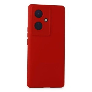 Vivo V29 Lite Kılıf Nano içi Kadife Silikon - Kırmızı