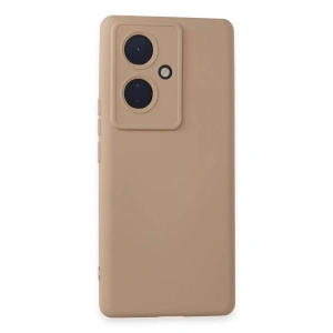 Vivo V29 Lite Kılıf Nano içi Kadife Silikon - Pudra