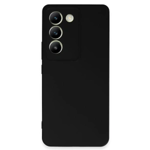Vivo V30 Lite 4G Kılıf First Silikon - Siyah
