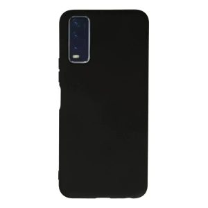 Vivo Y11S Kılıf Nano içi Kadife Silikon - Siyah