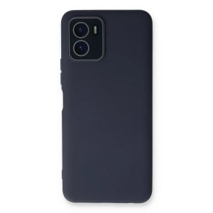 Vivo Y15S Kılıf Lansman Glass Kapak - Lacivert