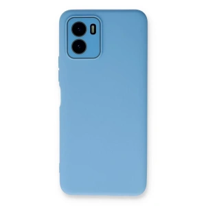 Vivo Y15S Kılıf Lansman Glass Kapak - Mavi