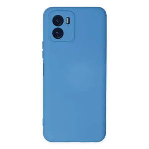 Vivo Y15S Kılıf Nano içi Kadife Silikon - Mavi