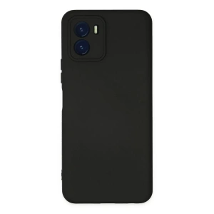 Vivo Y15S Kılıf Nano içi Kadife Silikon - Siyah