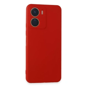 Vivo Y16 Kılıf First Silikon - Kırmızı