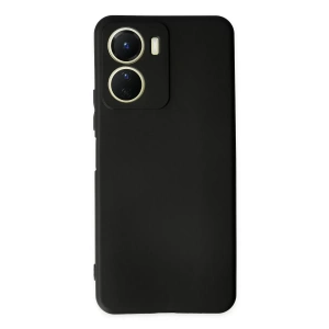 Vivo Y16 Kılıf First Silikon - Siyah