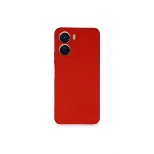 Vivo Y16 Kılıf Nano içi Kadife Silikon - Kırmızı