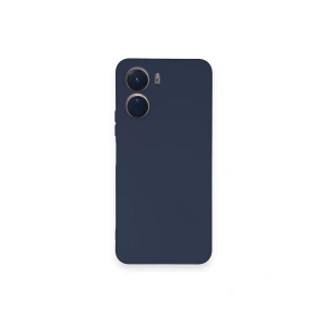 Vivo Y16 Kılıf Nano içi Kadife Silikon - Lacivert