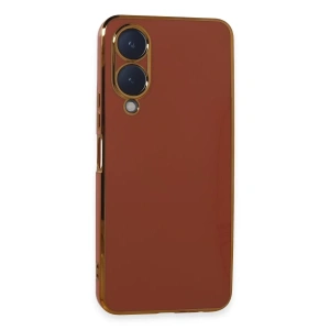 Vivo Y17S Kılıf Volet Silikon - Kırmızı