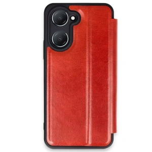 Vivo Y18 Kılıf Flip Cover - Kırmızı