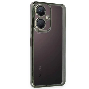 Vivo Y27 Kılıf Lensli Silikon - Yeşil