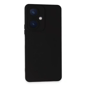 Vivo Y27 Kılıf Nano içi Kadife Silikon - Siyah