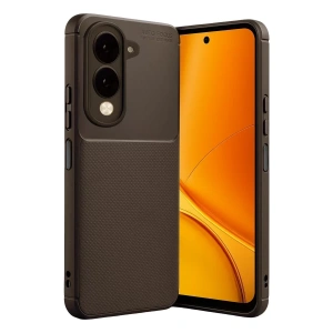 Vivo Y29S Auto Focus Karbon Kapak - Kahverengi