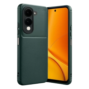 Vivo Y29S Auto Focus Karbon Kapak - Koyu Yeşil
