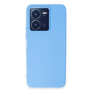 Vivo Y35 Kılıf First Silikon - Mavi