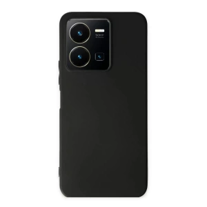 Vivo Y35 Kılıf First Silikon - Siyah