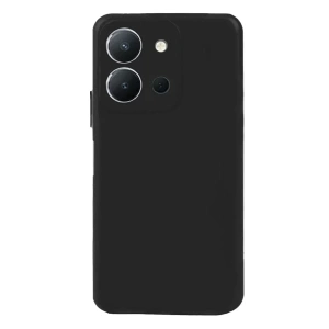 Vivo Y36 Kılıf Nano içi Kadife Silikon - Siyah