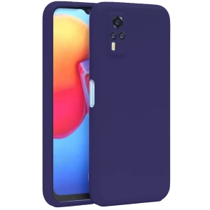 Vivo Y53S Kılıf Nano içi Kadife Silikon - Mor