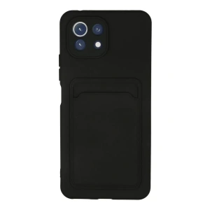 Xiaomi Mi 11 Kılıf Kelvin Kartvizitli Silikon - Siyah