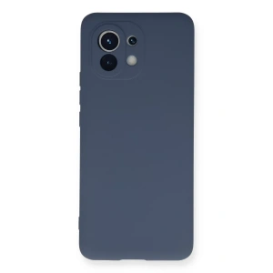Xiaomi Mi 11 Kılıf Nano içi Kadife Silikon - Gri