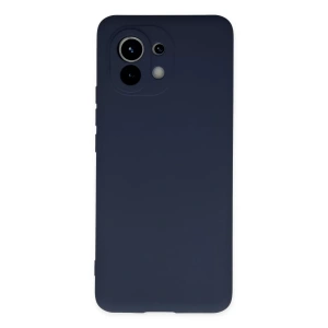 Xiaomi Mi 11 Kılıf Nano içi Kadife Silikon - Lacivert