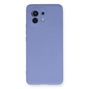 Xiaomi Mi 11 Kılıf Nano içi Kadife Silikon - Lila