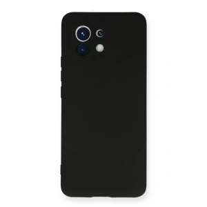 Xiaomi Mi 11 Kılıf Nano içi Kadife Silikon - Siyah