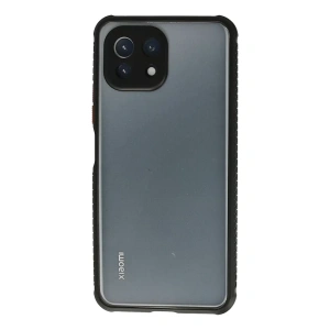 Xiaomi Mİ 11 Lite Kılıf Miami Şeffaf Silikon - Siyah