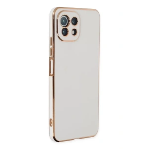 Xiaomi Mİ 11 Lite Kılıf Volet Silikon - Beyaz