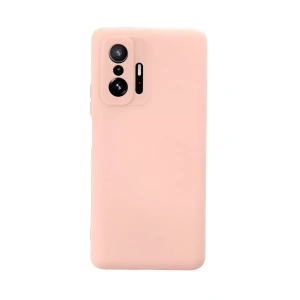 Xiaomi Mi 11T Pro Kılıf Nano içi Kadife Silikon - Pudra