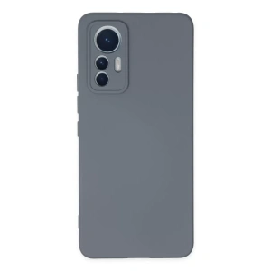Xiaomi Mi 12 Lite Kılıf Nano içi Kadife Silikon - Gri