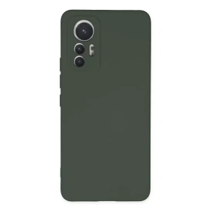 Xiaomi Mi 12 Lite Kılıf Nano içi Kadife Silikon - Koyu Yeşil