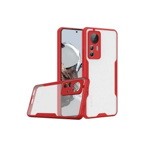 Xiaomi Mi 12T Kılıf Platin Silikon - Kırmızı