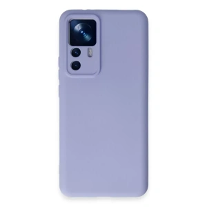 Xiaomi Mi 12T Pro Kılıf Nano içi Kadife Silikon - Lila