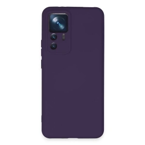 Xiaomi Mi 12T Pro Kılıf Nano içi Kadife Silikon - Mor