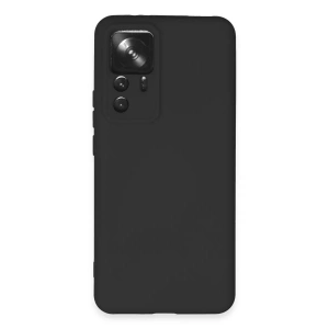 Xiaomi Mi 12T Pro Kılıf Nano içi Kadife Silikon - Siyah