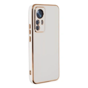 Xiaomi Mi 12T Pro Kılıf Volet Silikon - Beyaz