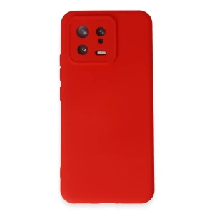 Xiaomi Mi 13 Kılıf Nano içi Kadife Silikon - Kırmızı