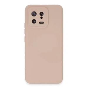 Xiaomi Mi 13 Kılıf Nano içi Kadife Silikon - Pudra