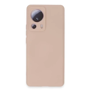 Xiaomi Mi 13 Lite Kılıf Nano içi Kadife Silikon - Pudra